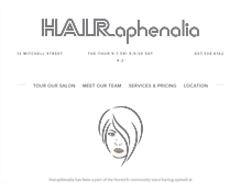 Tablet Screenshot of hairaphenalia.com